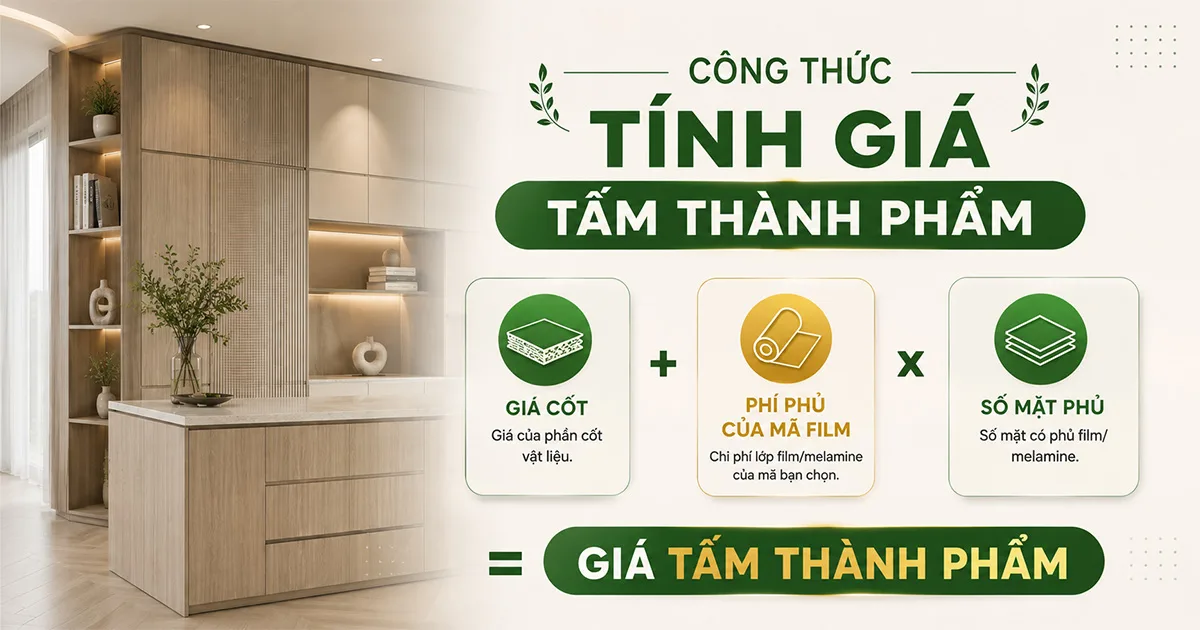 Công thức tính giá tấm than tre 17mm
