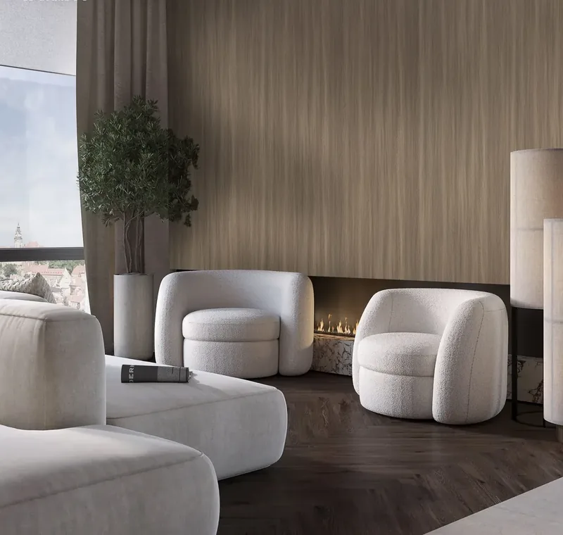 Công trình ốp tấm than tre Eco Bamboo mã EB66017
