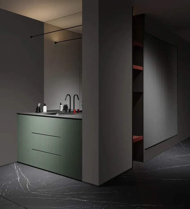 Công trình ốp tấm than tre Eco Bamboo mã EB68001