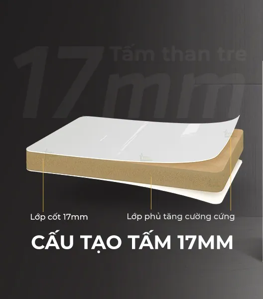 Tấm than tre 17mm đóng nội thất