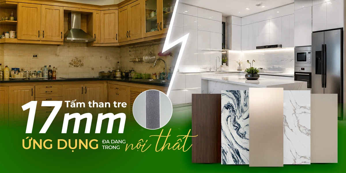 Tấm nội thất than tre 17mm Eco Bamboo