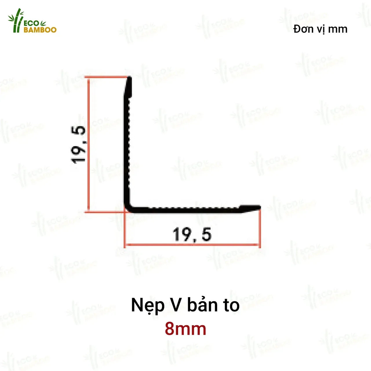 Nẹp V bản to -EBN89003-1 – Eco Bamboo
