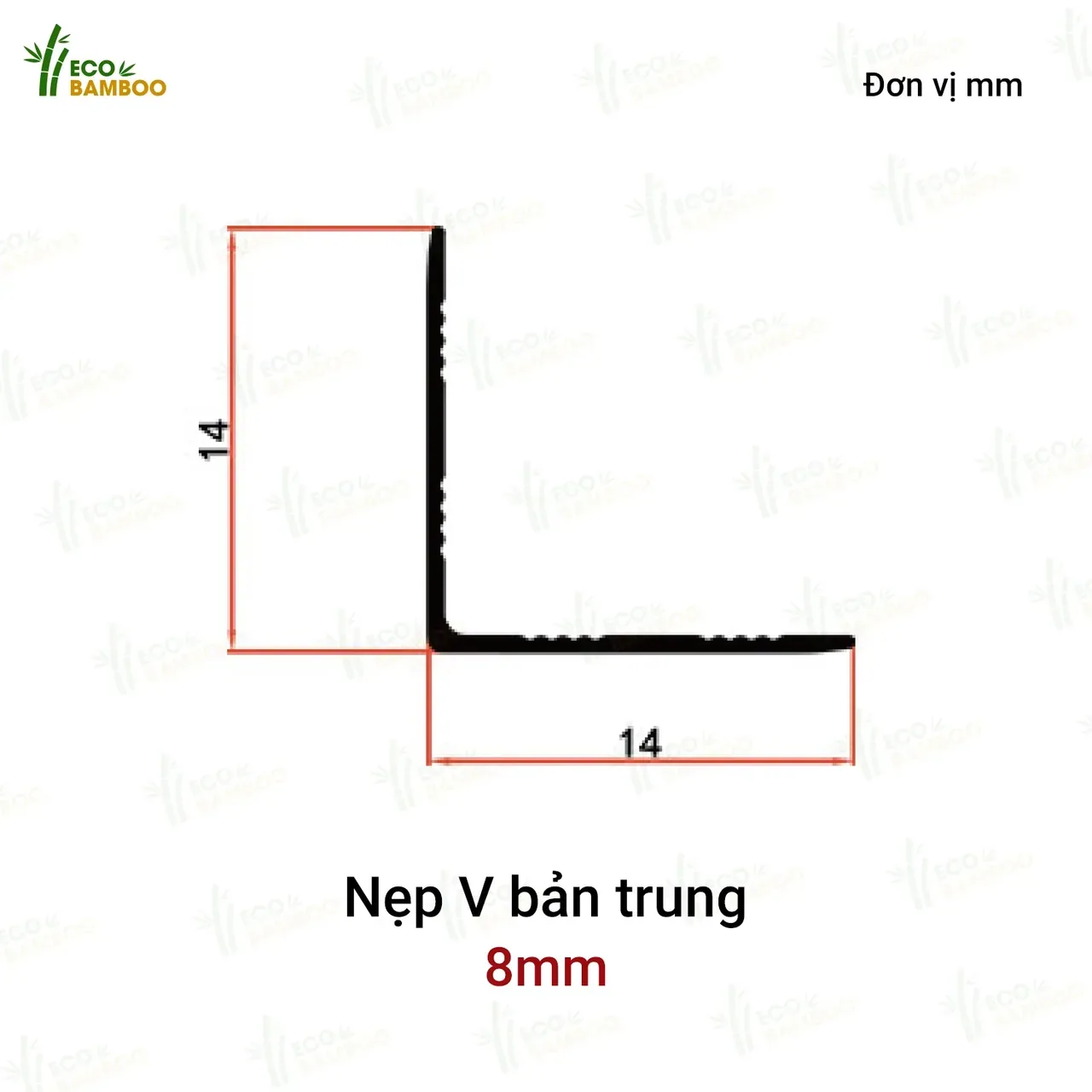 Nẹp V bản trung -EBN89002-2 – Eco Bamboo