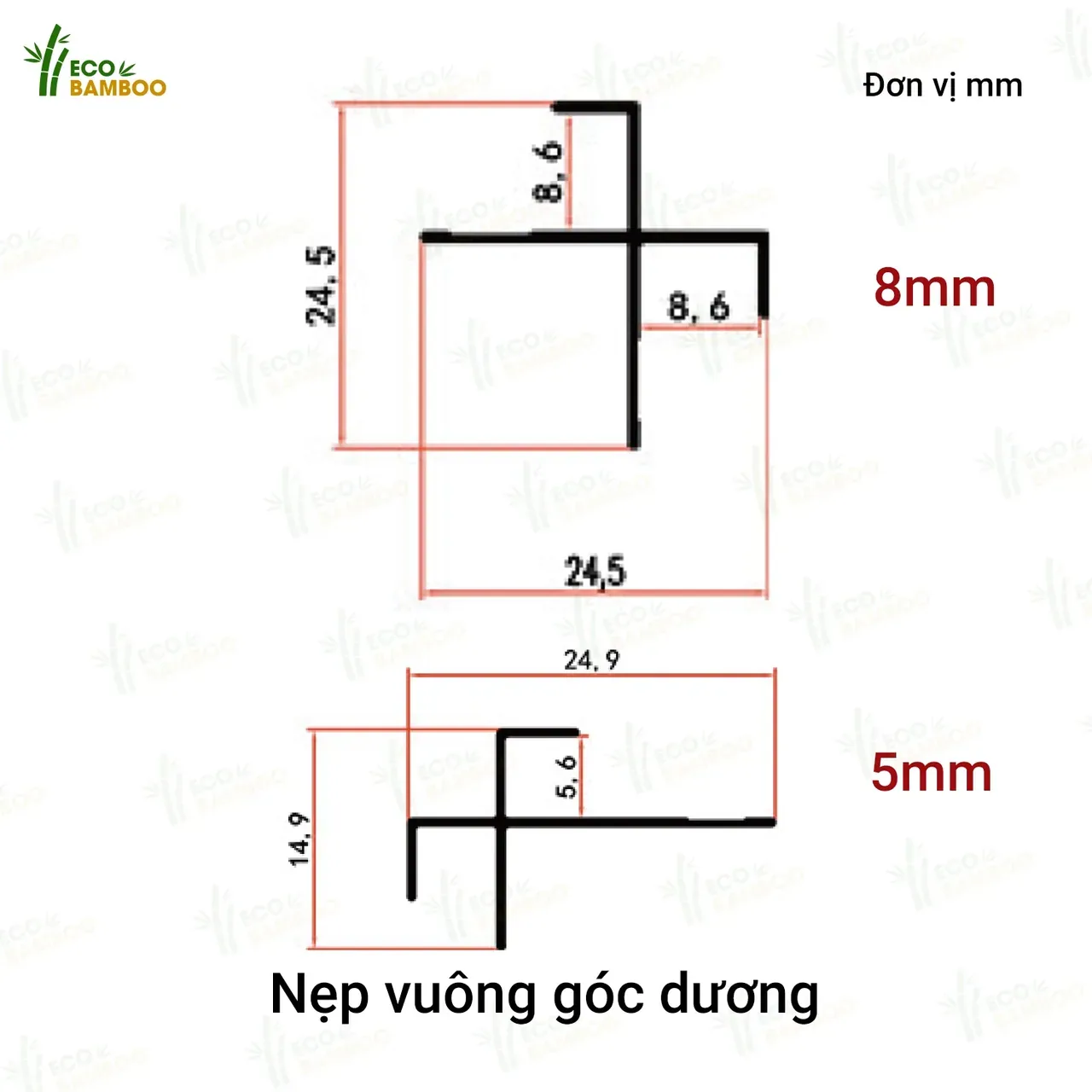 Nẹp vuông góc dương -EBN86002-EBN56002-1 – Eco Bamboo