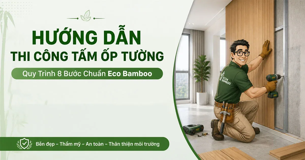Cách Thi Công Tấm Ốp Tường WPC – Hướng Dẫn Chi Tiết Từ A Đến Z