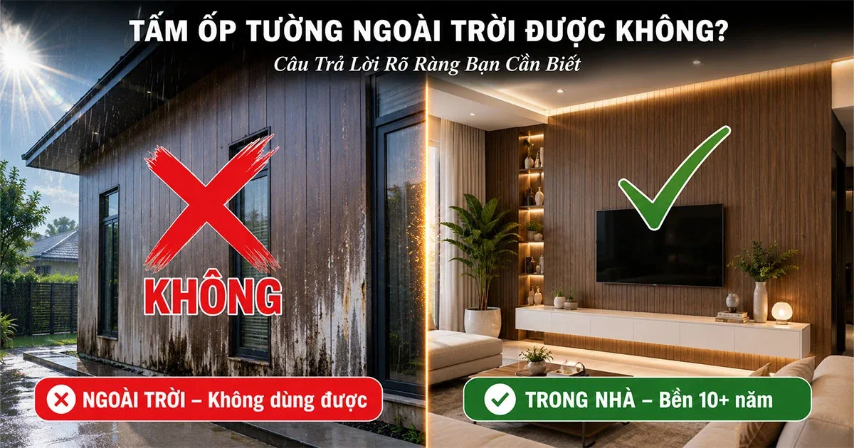 Tấm Ốp Tường Ngoài Trời Được Không? Giải Đáp Thắc Mắc Phổ Biến Nhất