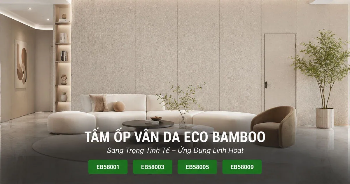 Tấm Ốp Vân Da – Sang Trọng Tinh Tế, Ứng Dụng Linh Hoạt Cho Nhiều Không Gian