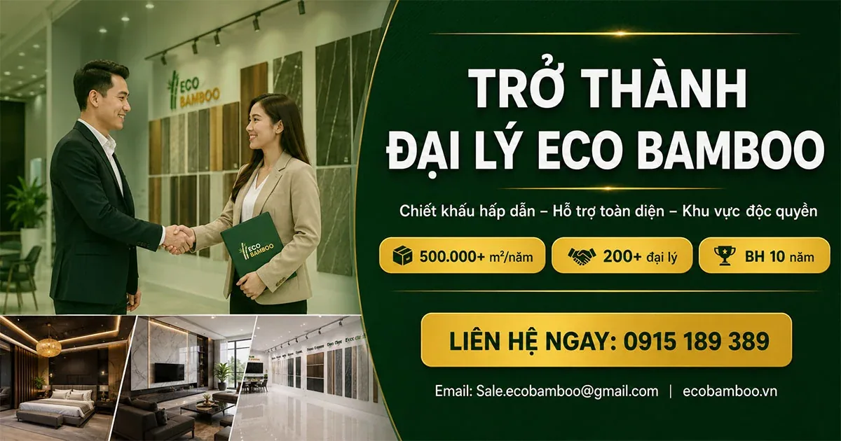 Mời hợp tác trở thành đại lý phân phối tấm ốp Eco Bamboo
